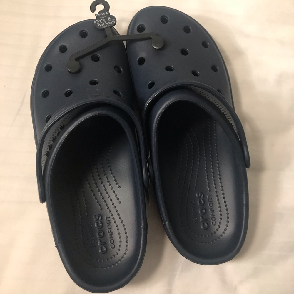 Navy blue Crocs